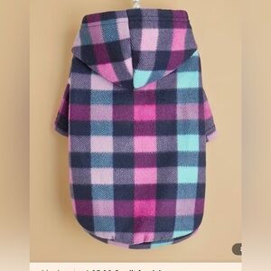 Dog Plaid Hooded Pet Jacket  NWOT